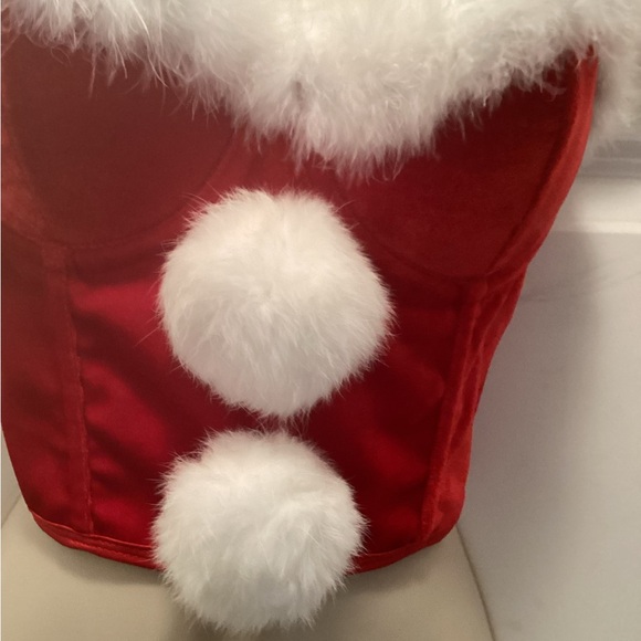 BS Lingerie Madonna Style Red Bustier Bra Corset Top Size Small - Picture 2 of 9